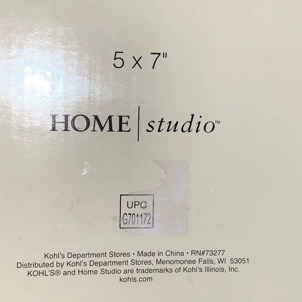 Final $ NiB Natural Living Collection 5 x 7 Woven Metal Tabletop Picture Frame